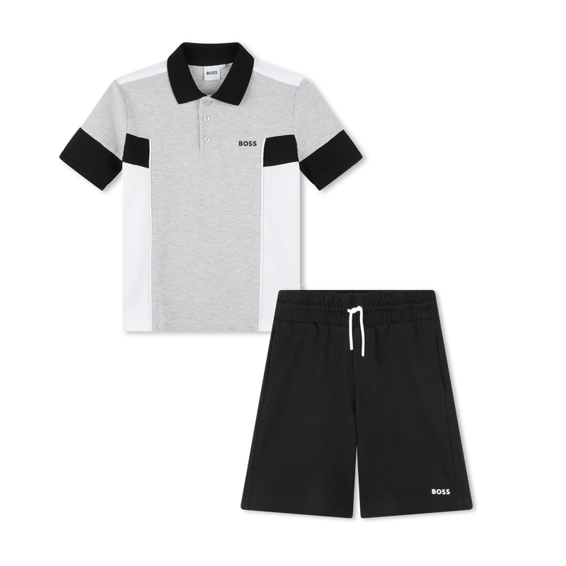 Colorblock polo set BOSS 
                    BOY