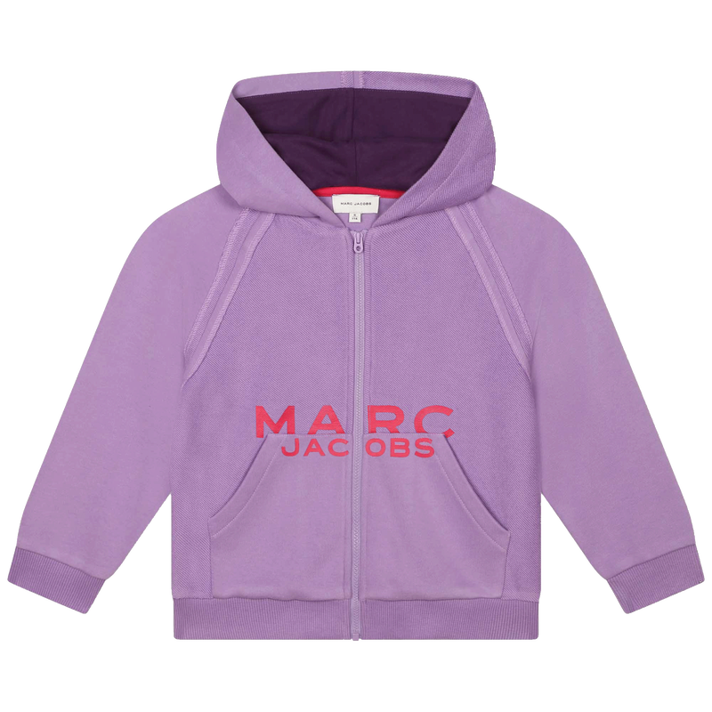 Hooded zipped sweatshirt THE MARC JACOBS 
                    GIRL