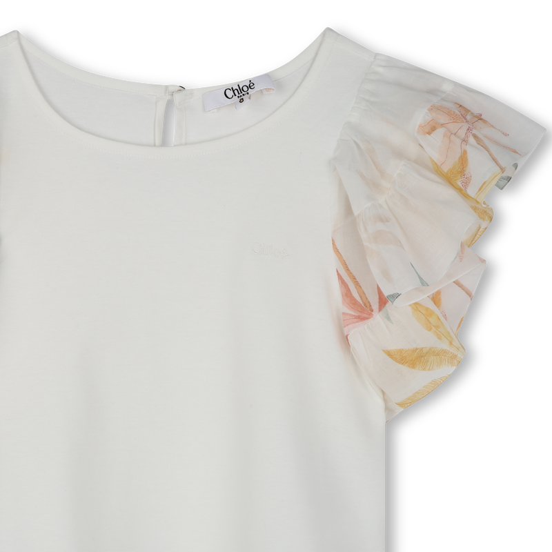 T-shirt with frilled sleeves CHLOE 
                    GIRL