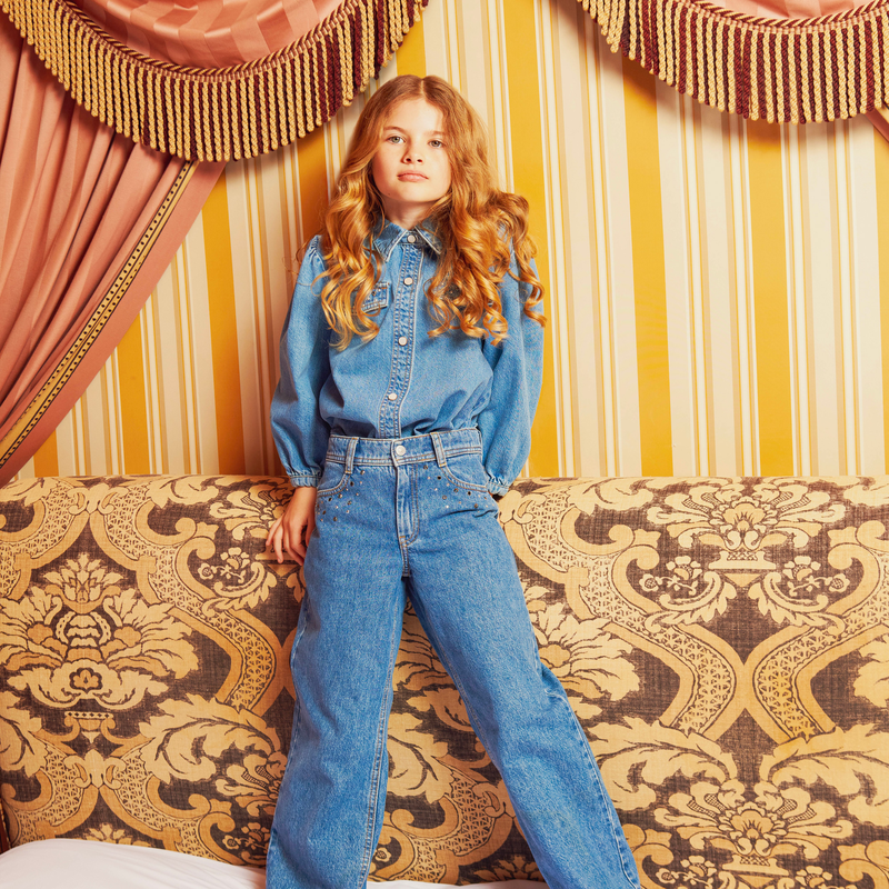 Diamanté Denim Jacket SONIA RYKIEL 
                    GIRL
