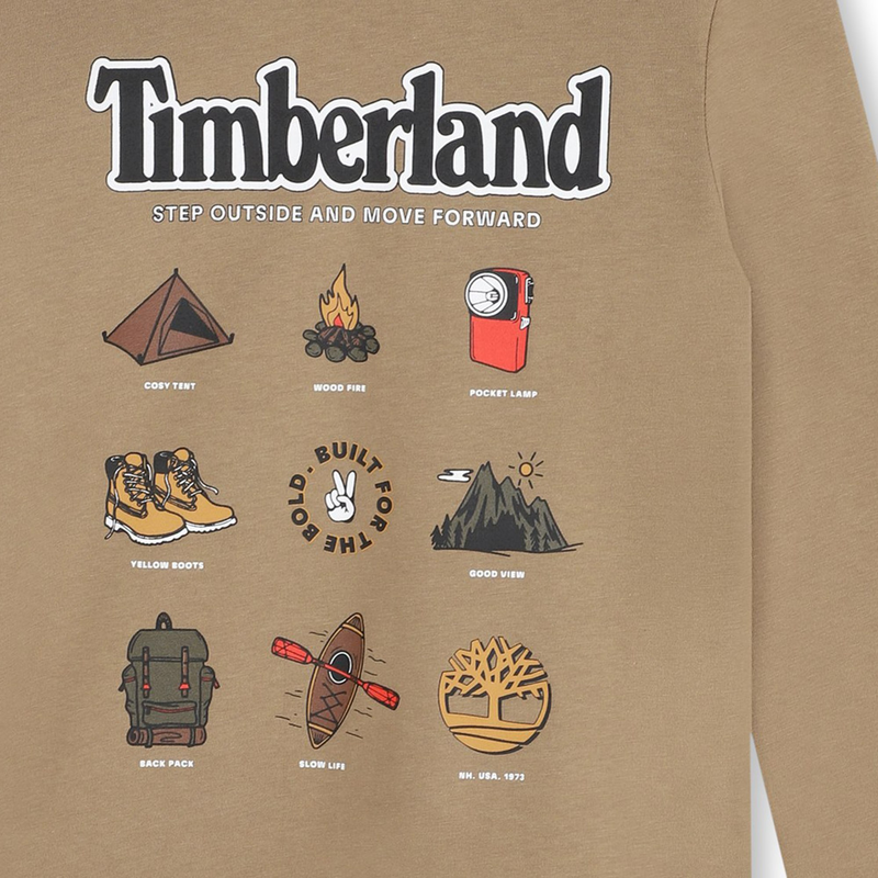 Graphic Print T-Shirt On Front TIMBERLAND 
                    BOY