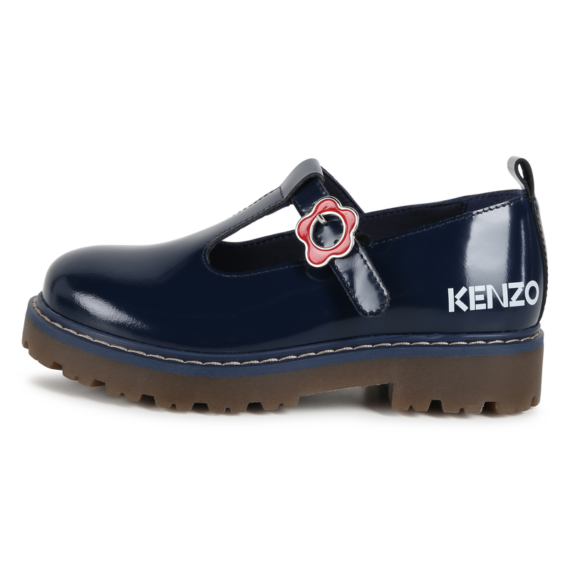 Buckled Leather Mary-Janes KENZO KIDS 
                    GIRL