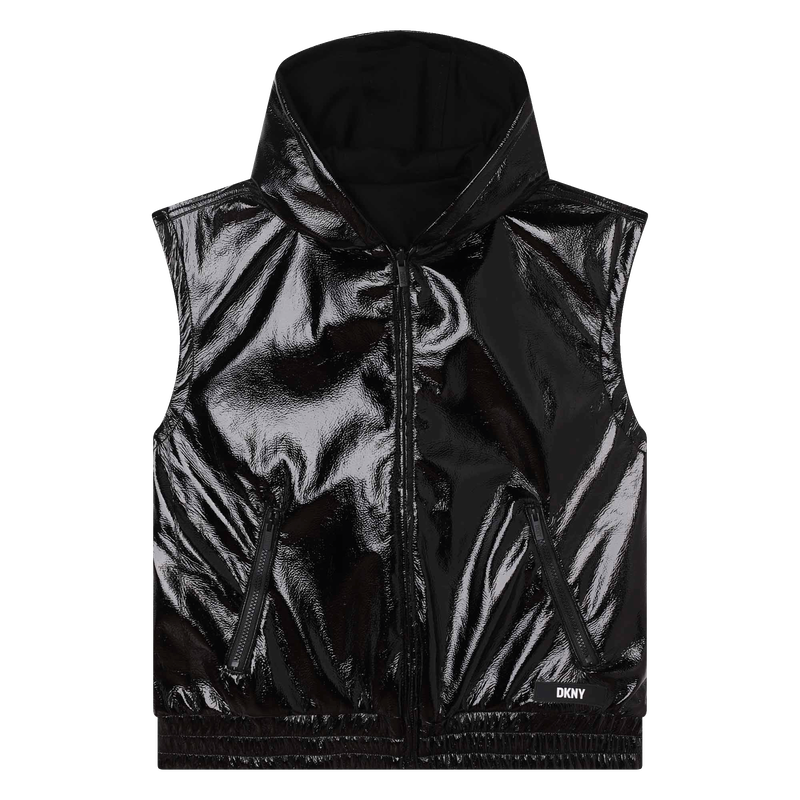 Reversible hooded vest DKNY 
                    GIRL