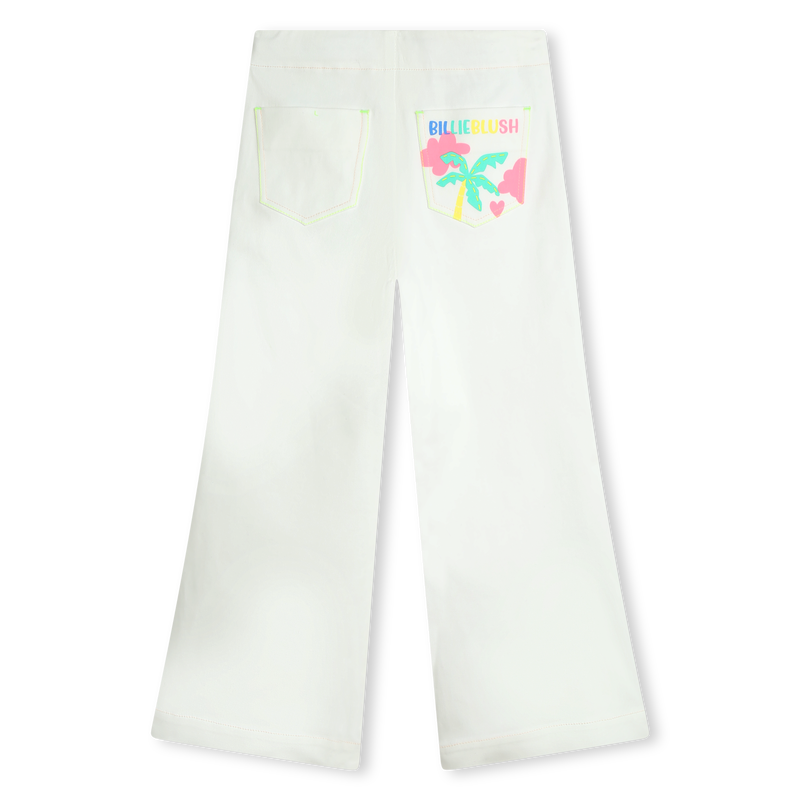 Wide-leg twill pants BILLIEBLUSH 
                    GIRL