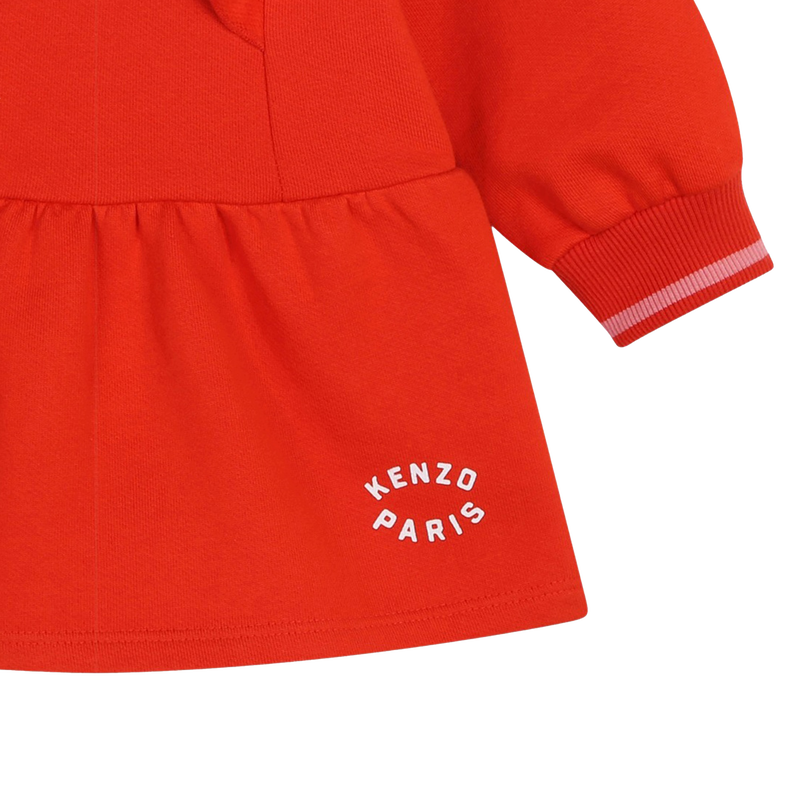Ruffled Fleece Dress KENZO KIDS 
                    GIRL