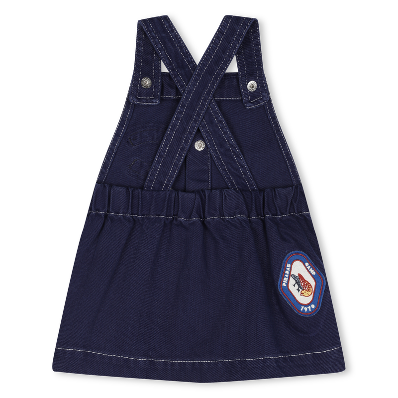 Cotton Pinafore Dress KENZO KIDS 
                    GIRL