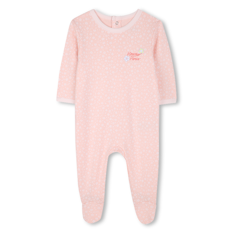 Cotton press-stud pajamas KENZO KIDS 
                    GIRL