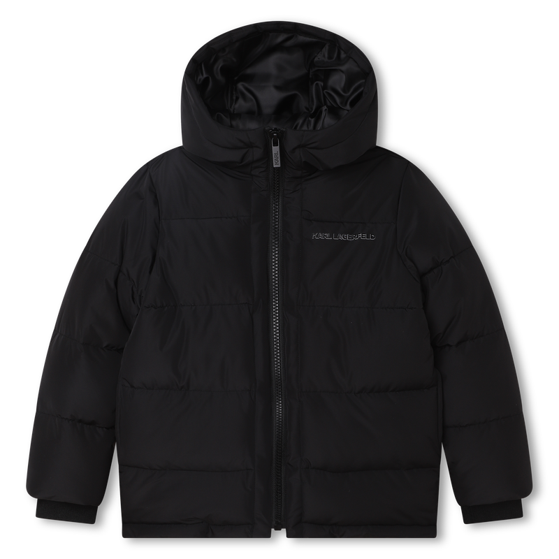 Waterproof hooded puffer KARL LAGERFELD KIDS 
                    BOY