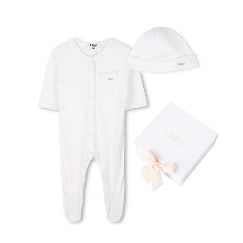 Newborn hat and pajamas CHLOE 
                    GIRL
