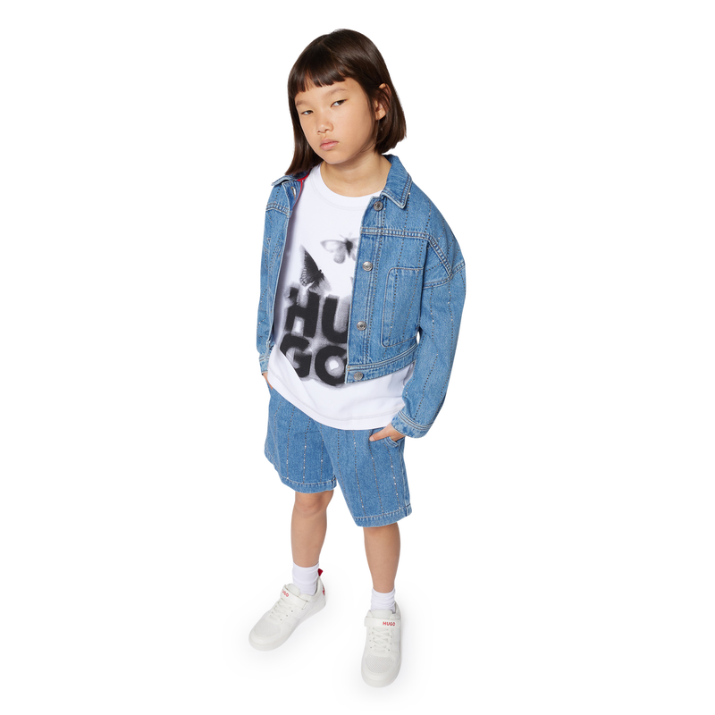 Striped denim jacket HUGO 
                    GIRL