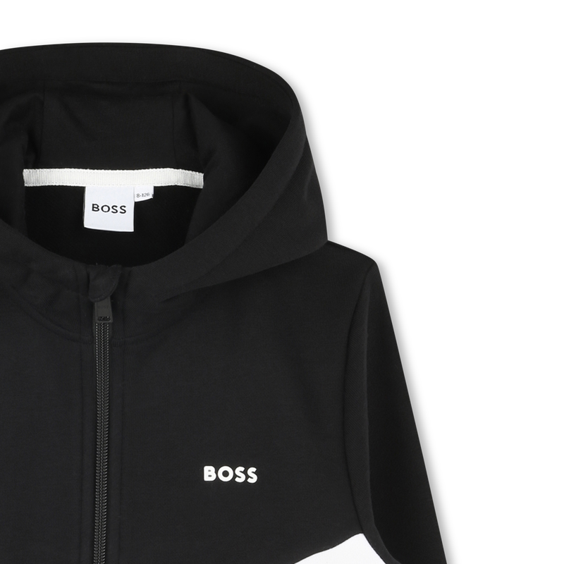 Hooded Zip-Up Cardigan BOSS 
                    BOY