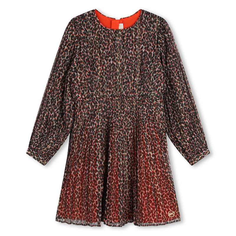 Voile-Lined Printed Dress MICHAEL KORS 
                    GIRL