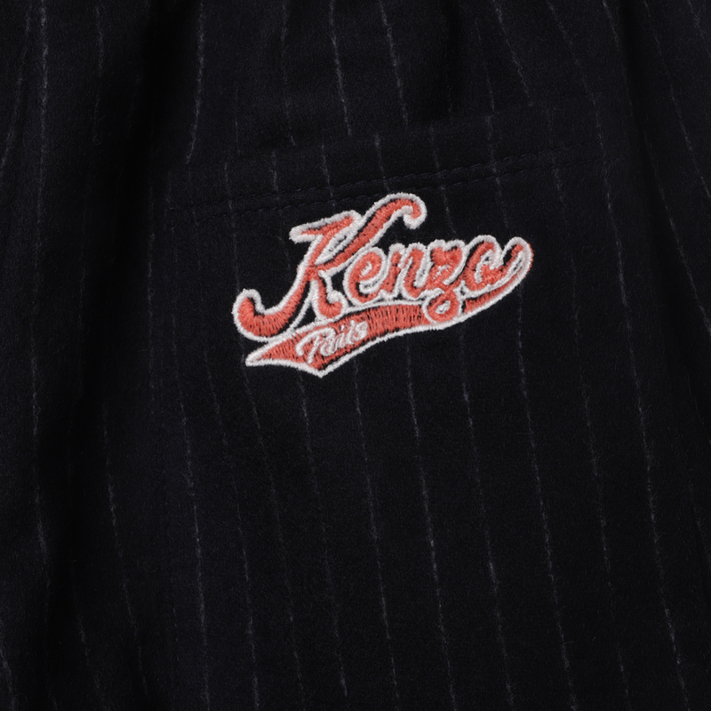 Striped flannel trousers KENZO KIDS 
                    GIRL