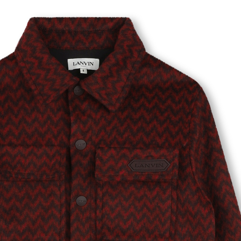 Printed Fleece Shirt Jacket LANVIN 
                    BOY