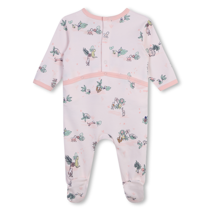 Cotton Pajamas, Hat & Bib KENZO KIDS 
                    GIRL