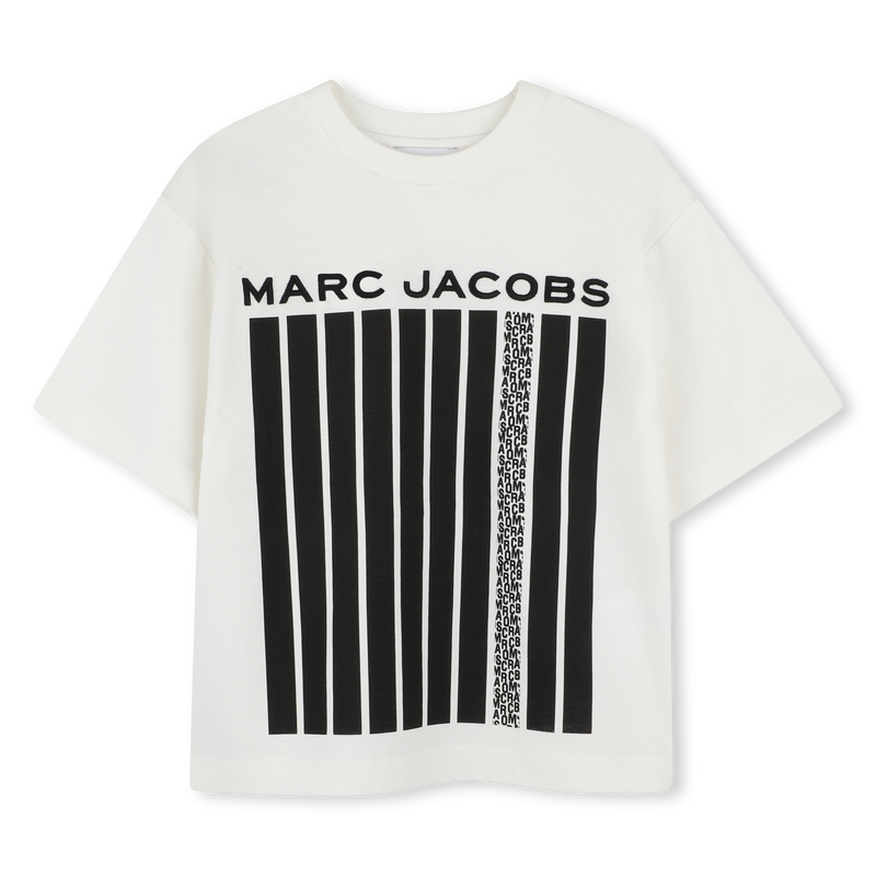 Two-tone cotton T-shirt THE MARC JACOBS 
                    BOY