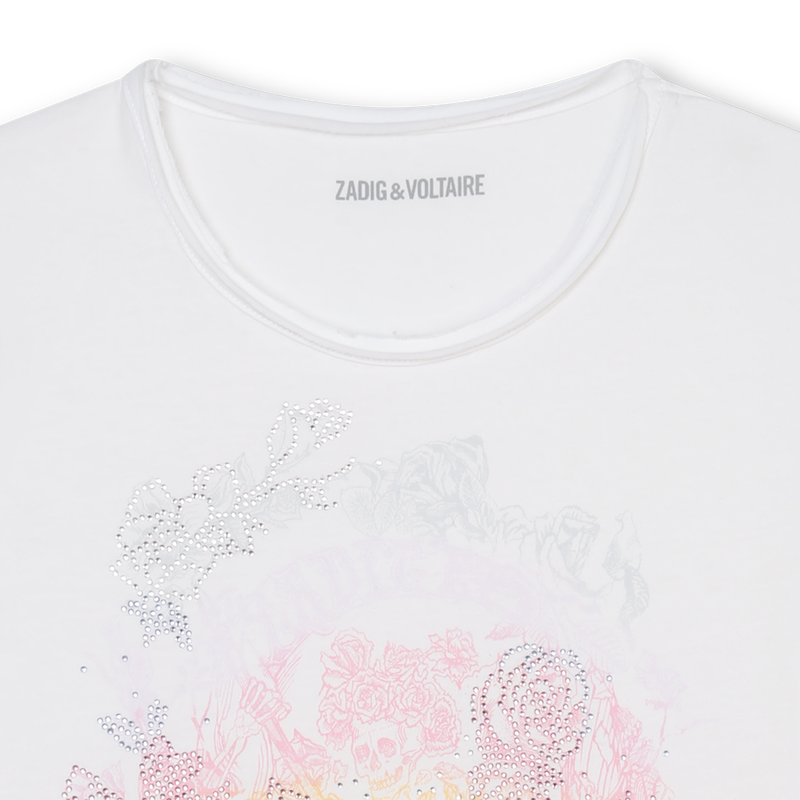 Diamanté Print T-Shirt ZADIG & VOLTAIRE 
                    GIRL
