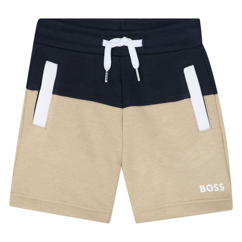 Two-tone fleece shorts BOSS 
                    BOY