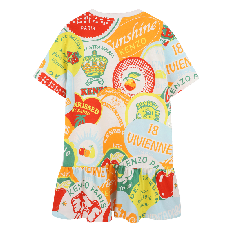 Multicolor print dress KENZO KIDS 
                    GIRL