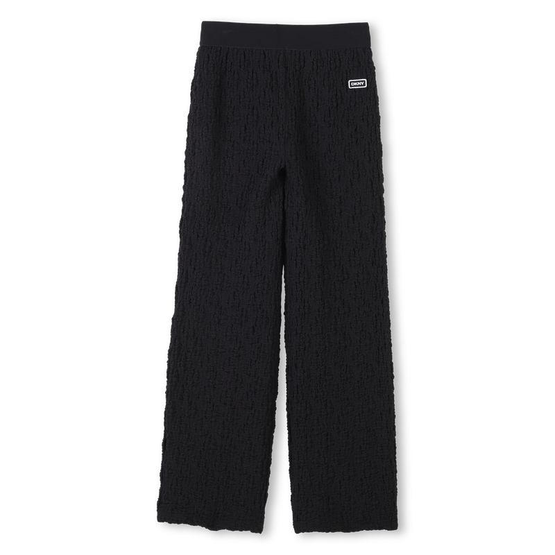 Wide embossed-look trousers DKNY 
                    GIRL