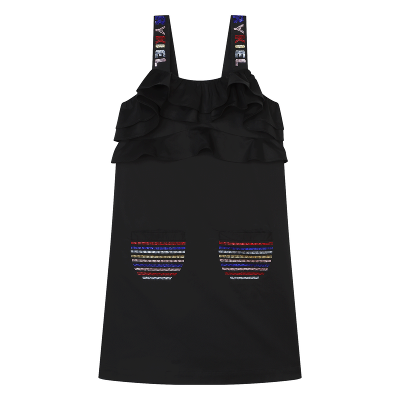 Frilled Poplin Dress SONIA RYKIEL 
                    GIRL