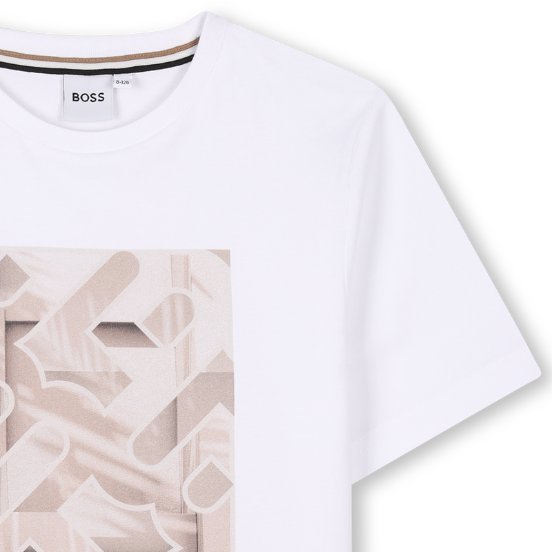 Short-sleeved cotton T-shirt BOSS 
                    BOY