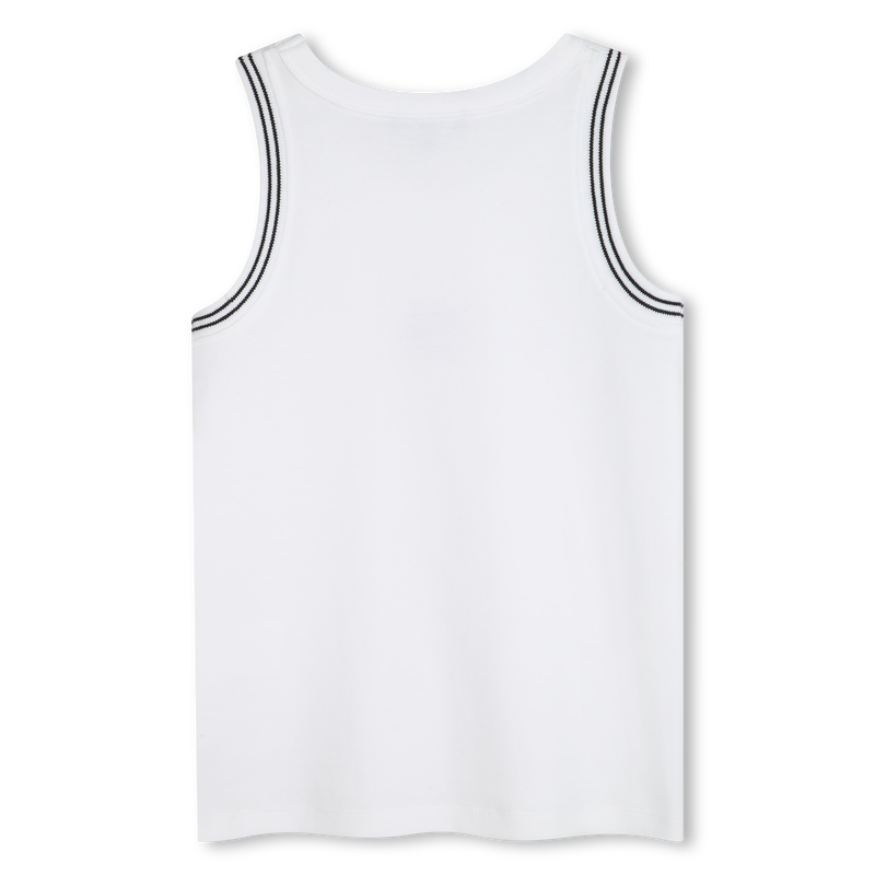 Ribbed embroidered tank top DKNY 
                    GIRL