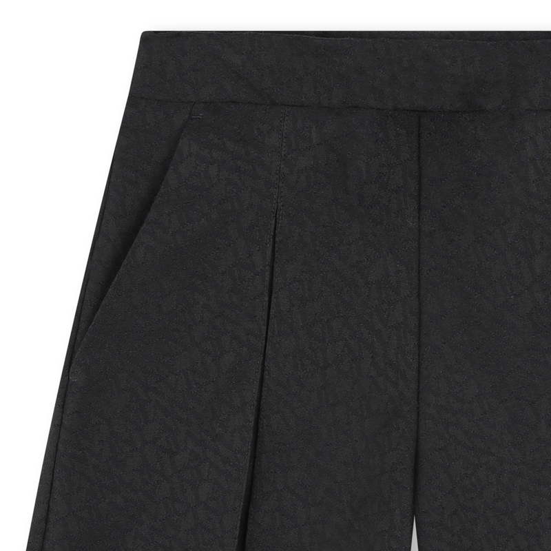 Flared Pleated Bermuda Shorts LANVIN 
                    GIRL