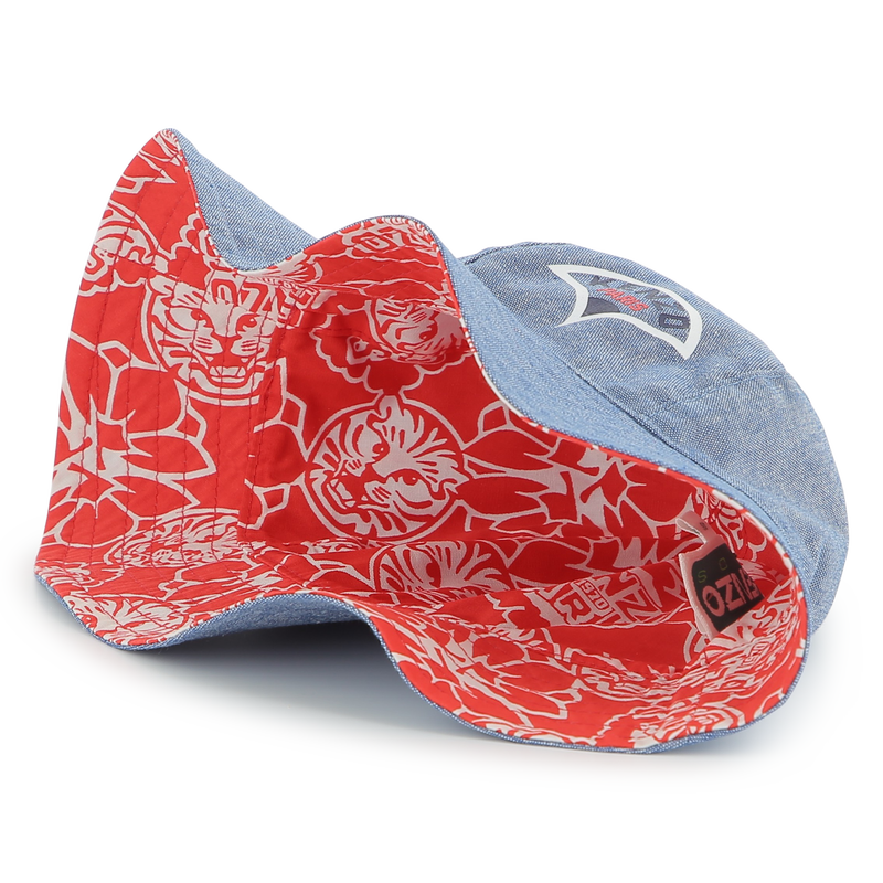Reversible cotton bucket hat KENZO KIDS 
                    UNISEX