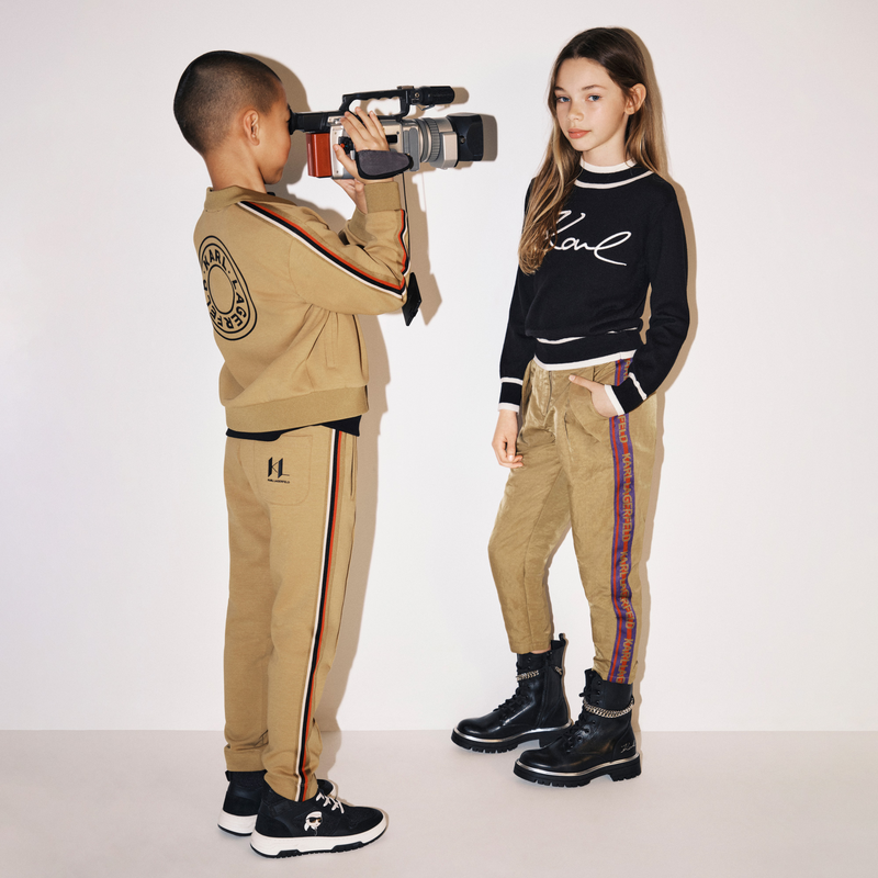 Striped Side Trousers KARL LAGERFELD KIDS 
                    GIRL