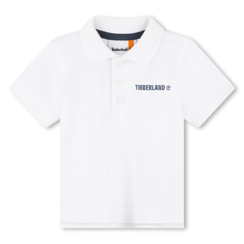 Cotton Piqué Polo Shirt TIMBERLAND 
                    BOY
