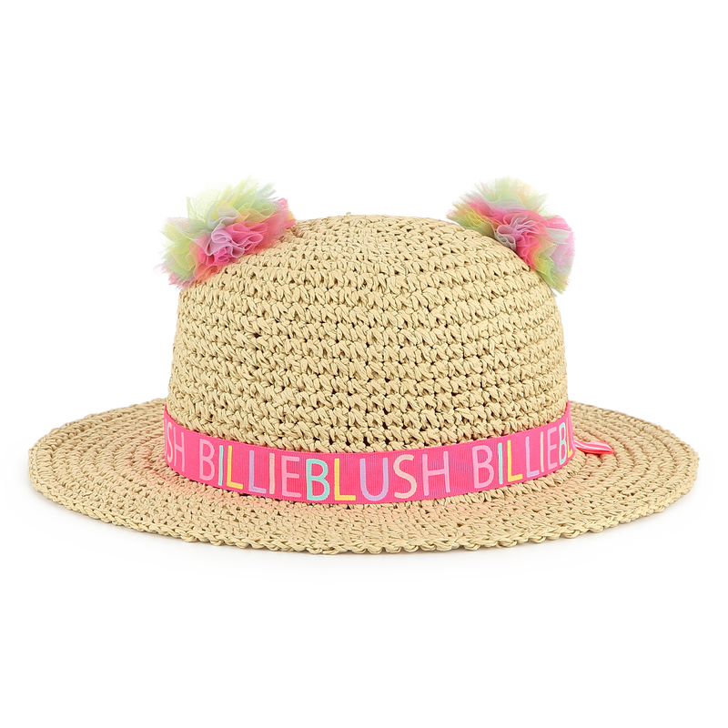 Pompom straw hat BILLIEBLUSH 
                    GIRL