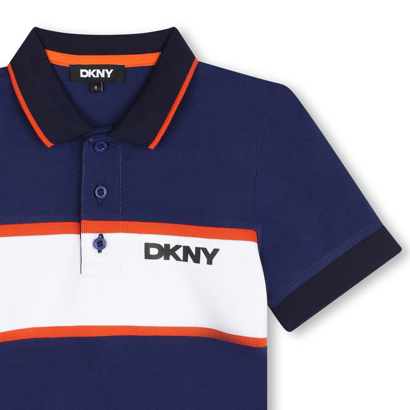 Short-Sleeved Buttoned Polo DKNY 
                    BOY