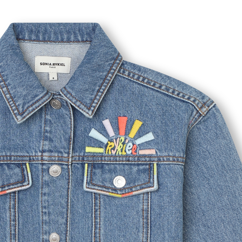 Embroidered Jean Jacket SONIA RYKIEL 
                    GIRL