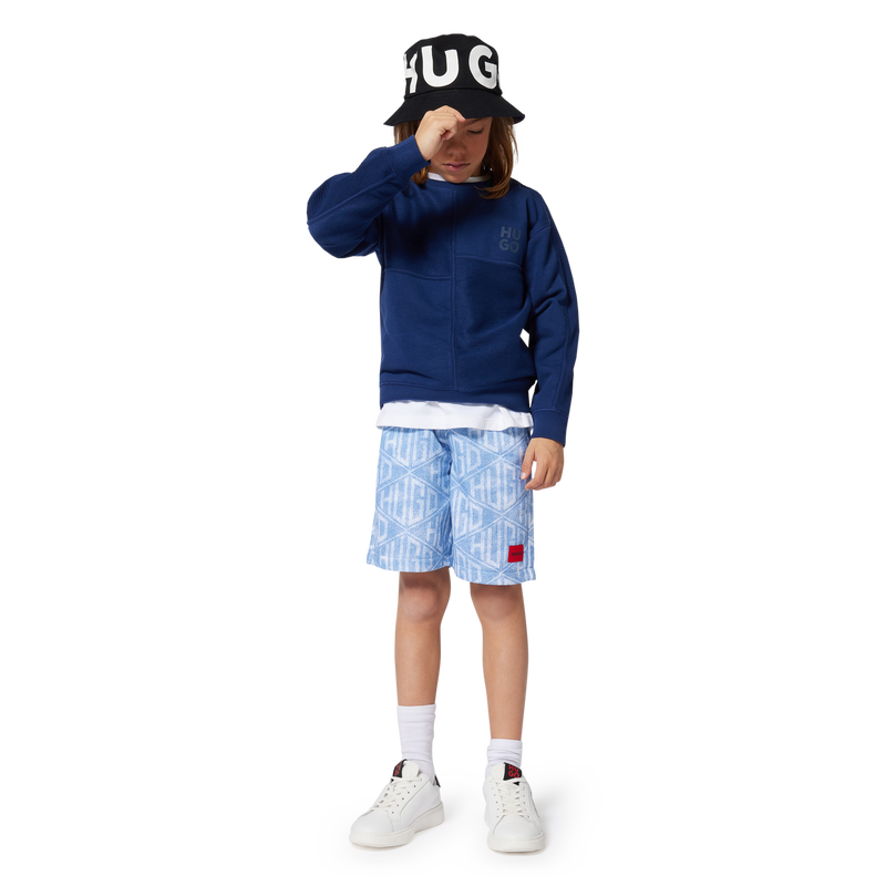Reversible twill bucket hat HUGO 
                    BOY