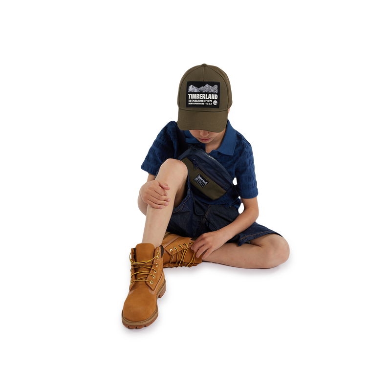 Short-Sleeved Terry Polo Shirt TIMBERLAND 
                    BOY