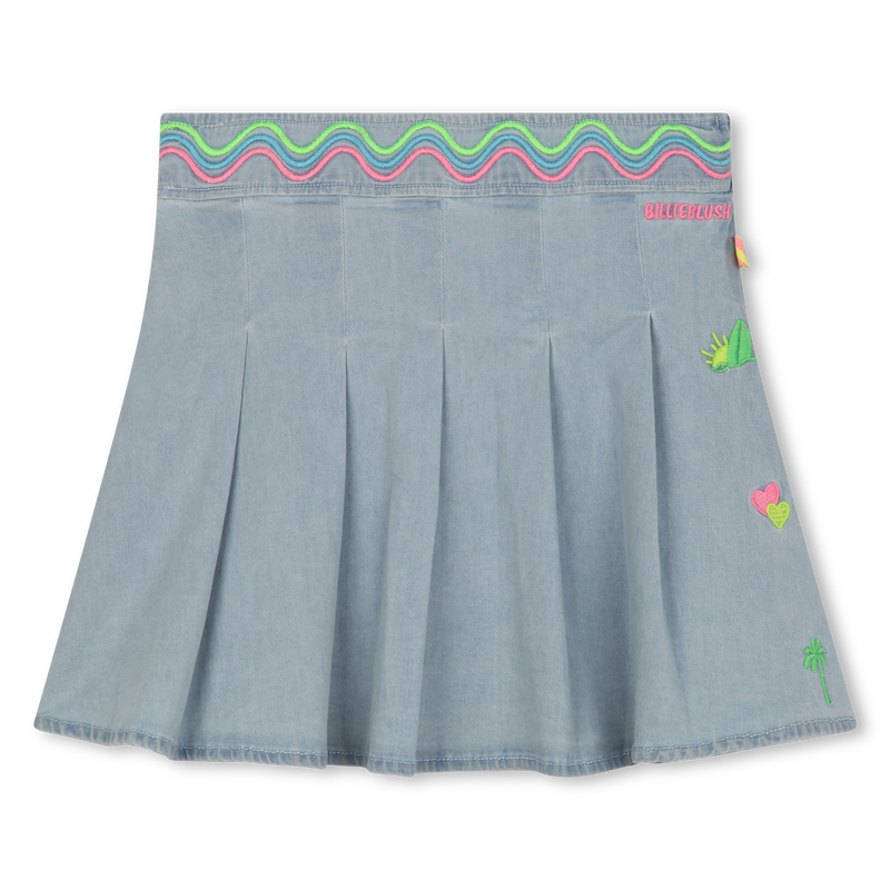 Pleated denim skirt BILLIEBLUSH 
                    GIRL