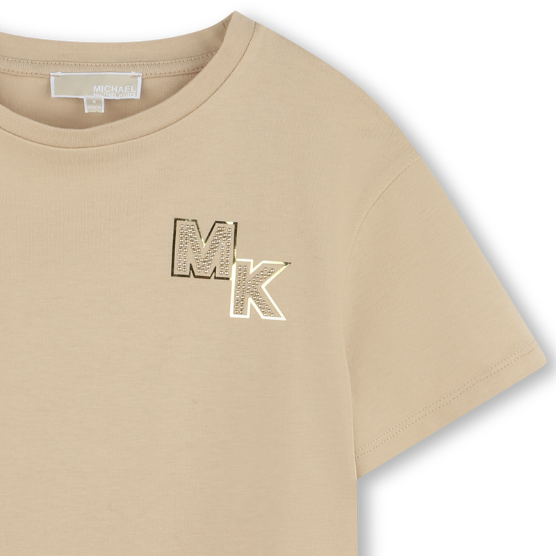Short-sleeved cotton T-shirt MICHAEL KORS 
                    GIRL