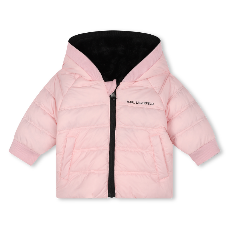 Reversible Puffer Jacket KARL LAGERFELD KIDS 
                    GIRL