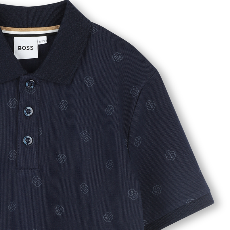 Printed straight-cut polo BOSS 
                    BOY
