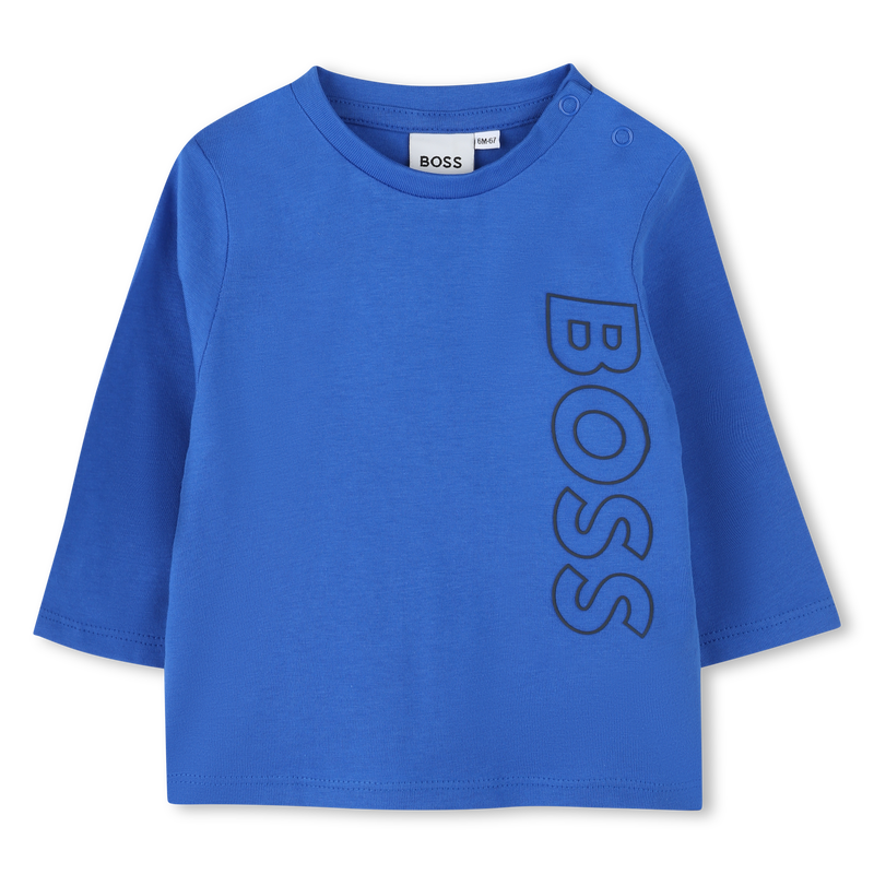 Cotton Long-Sleeve BOSS 
                    BOY
