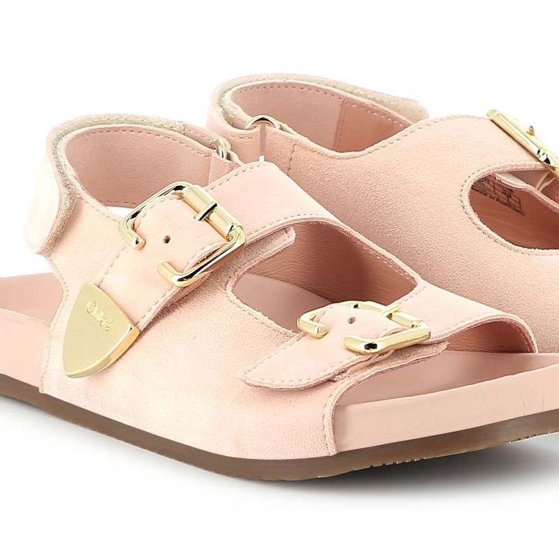 Buckled leather sandals CHLOE 
                    GIRL