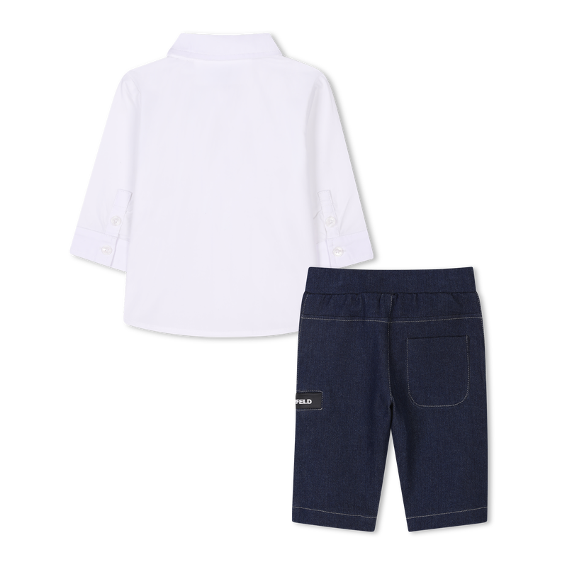 Shirt and trousers set KARL LAGERFELD KIDS 
                    BOY