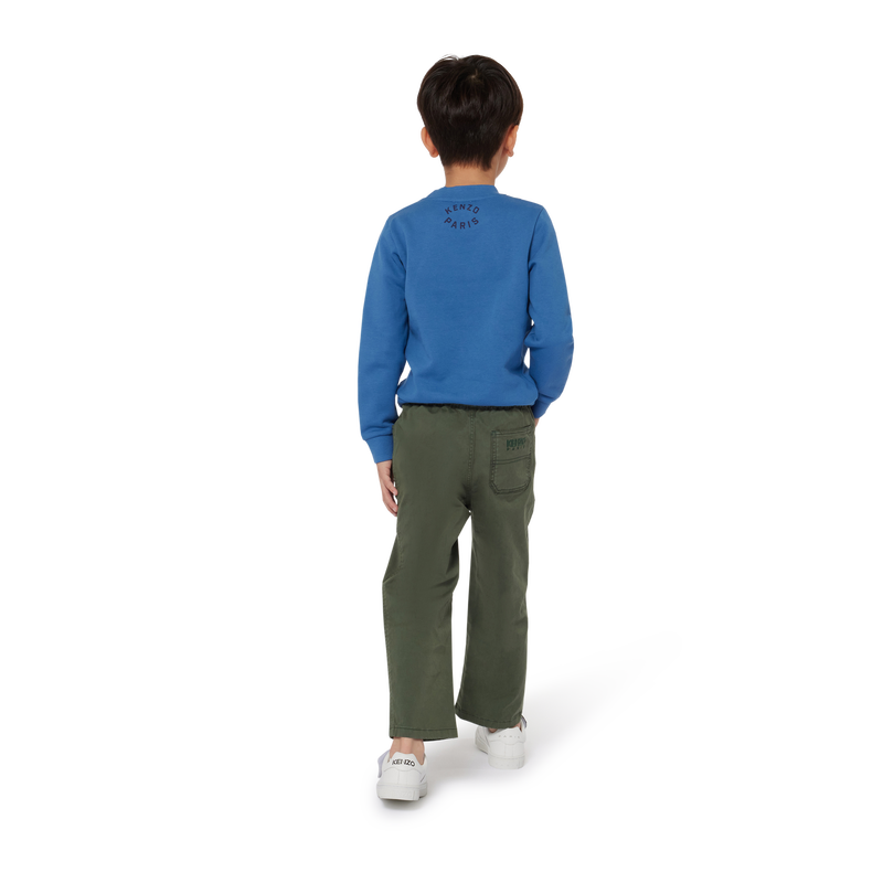 Badge-Print Long-Sleeve KENZO KIDS 
                    BOY