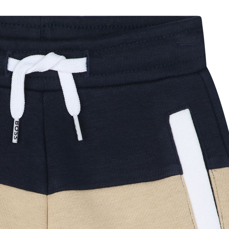 Two-tone fleece shorts BOSS 
                    BOY