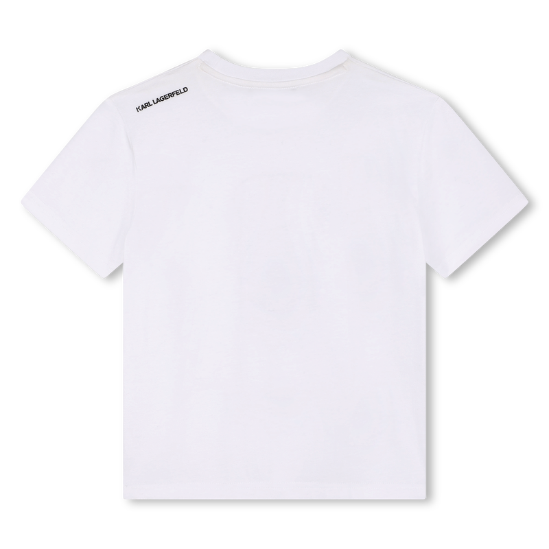 Short-Sleeved Cotton T-Shirt KARL LAGERFELD KIDS 
                    BOY