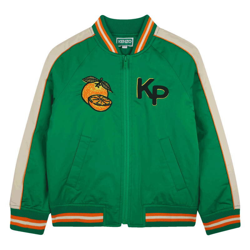 Cotton satin jacket KENZO KIDS 
                    BOY