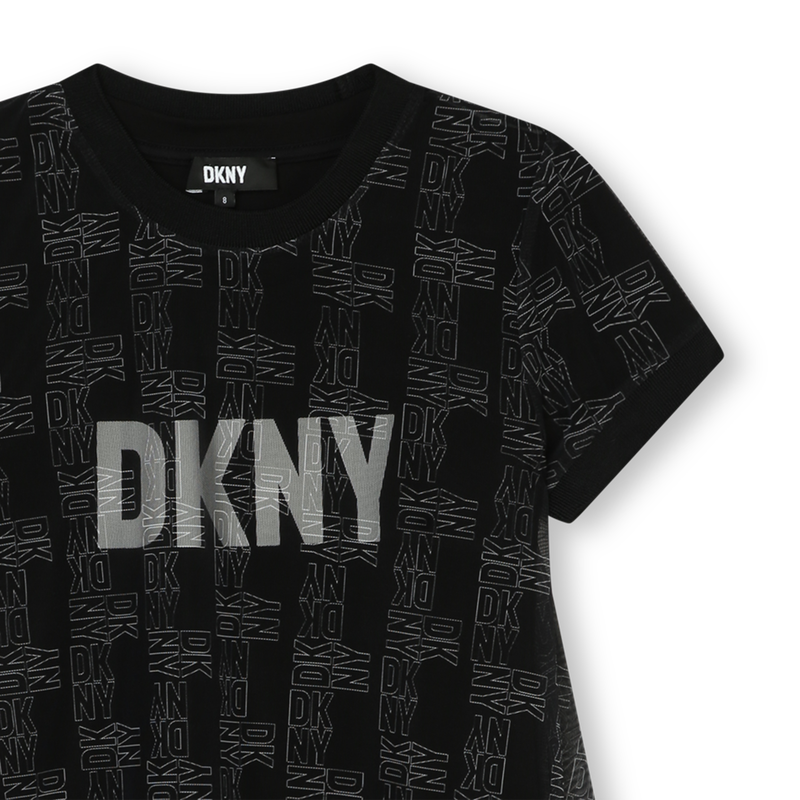 Layered short-sleeved dress DKNY 
                    GIRL