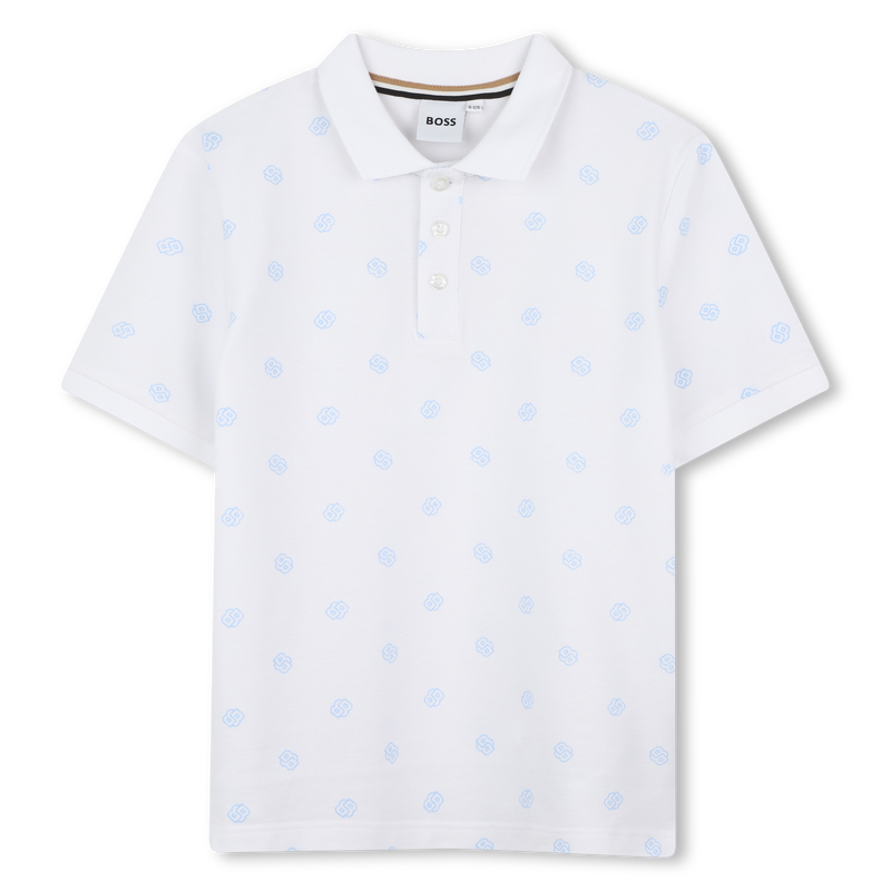 Printed straight-cut polo BOSS 
                    BOY