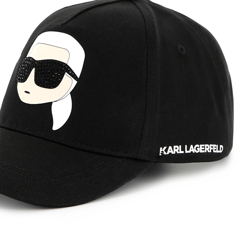 Adjustable cotton baseball cap KARL LAGERFELD KIDS 
                    GIRL